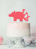 Dinosaur Six 6th Birthday Cake Topper Glitter Card