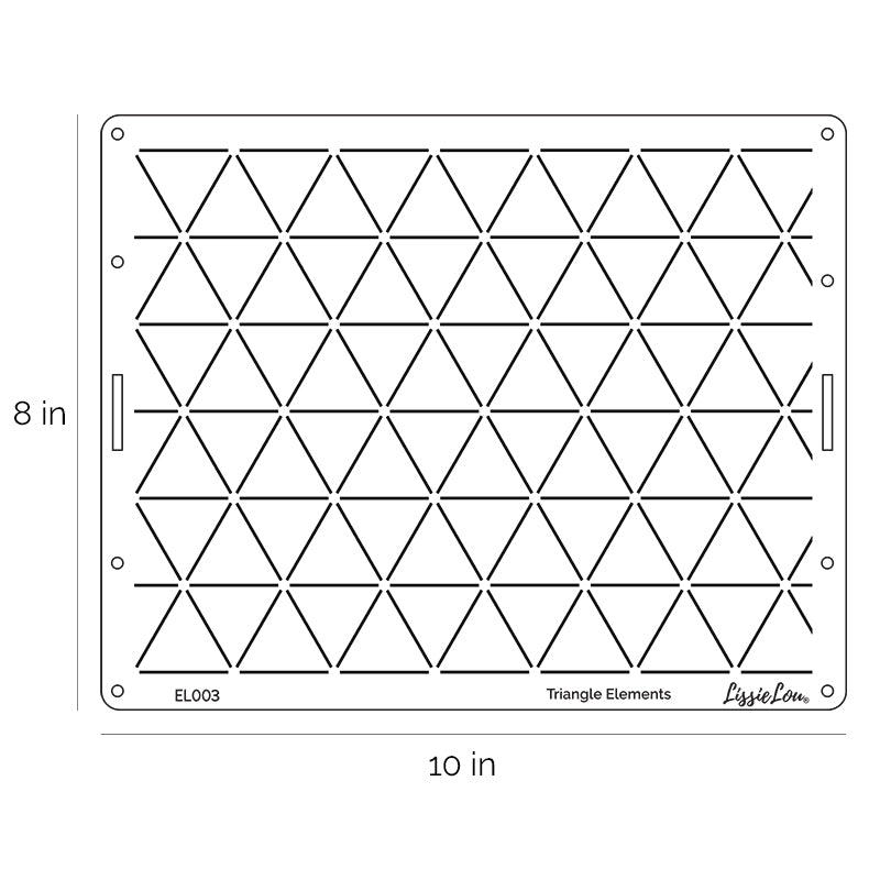 Triangle Elements Cake Stencil - Full Size Design