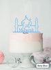 Eid Mubarak Mosque Acrylic Cake Topper Baby Blue