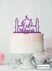 Eid Mubarak Mosque Acrylic Cake Topper Mirror Purple