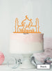 Eid Mubarak Mosque Acrylic Cake Topper Orange