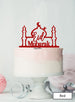 Eid Mubarak Mosque Acrylic Cake Topper Red