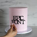 Epic Font Custom Cake Topper or Cake Motif Premium 3mm Acrylic or Birch Wood