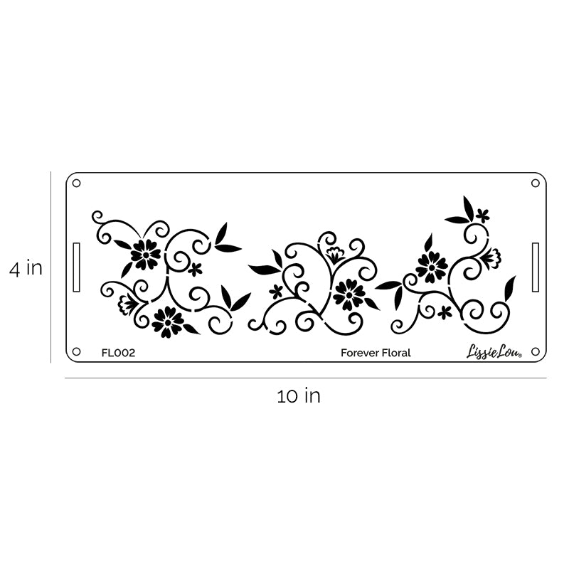 Forever Floral Cake Stencil - Border Design