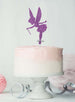 Fairy Birthday Cake Topper Glitter Card Light Purple