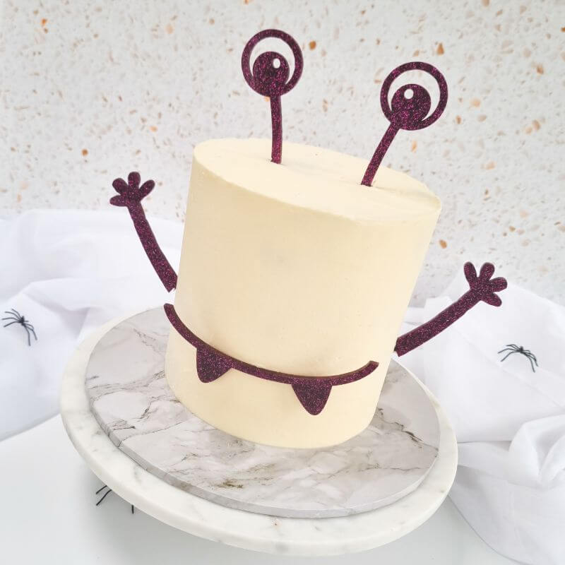Monster Halloween Cake Kit Topper Set Premium 3mm Acrylic