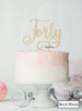 Forty Swirly Font 40th Birthday Cake Topper Premium 3mm Acrylic