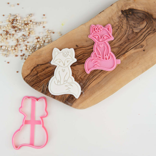 Fox Woodland Cookie Cutter and Stamp