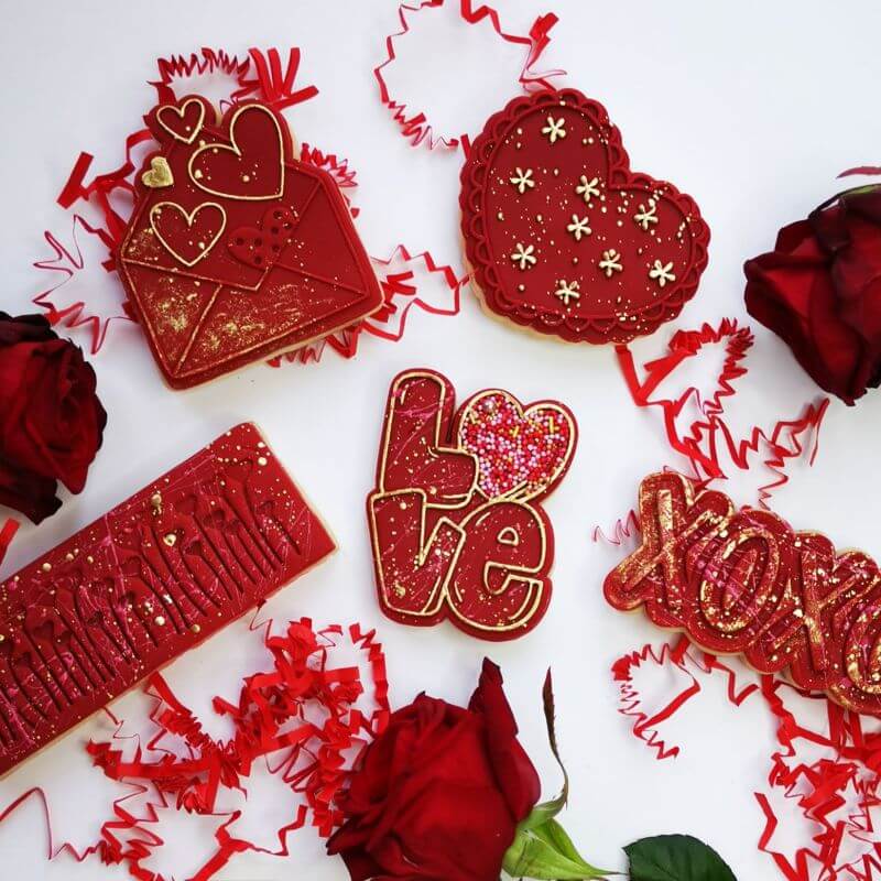 Field of Hearts Valentine's Cookie Cutter and Stamp