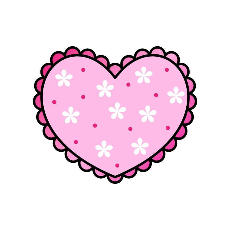 Frilly Heart Valentine's Cookie Cutter