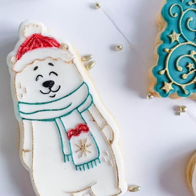 Daniel with Christmas Scarf Cookie Cutter and Embosser