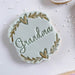 Grandma With Heart and Vine Border Mother's Day Cookie Cutter and Stamp