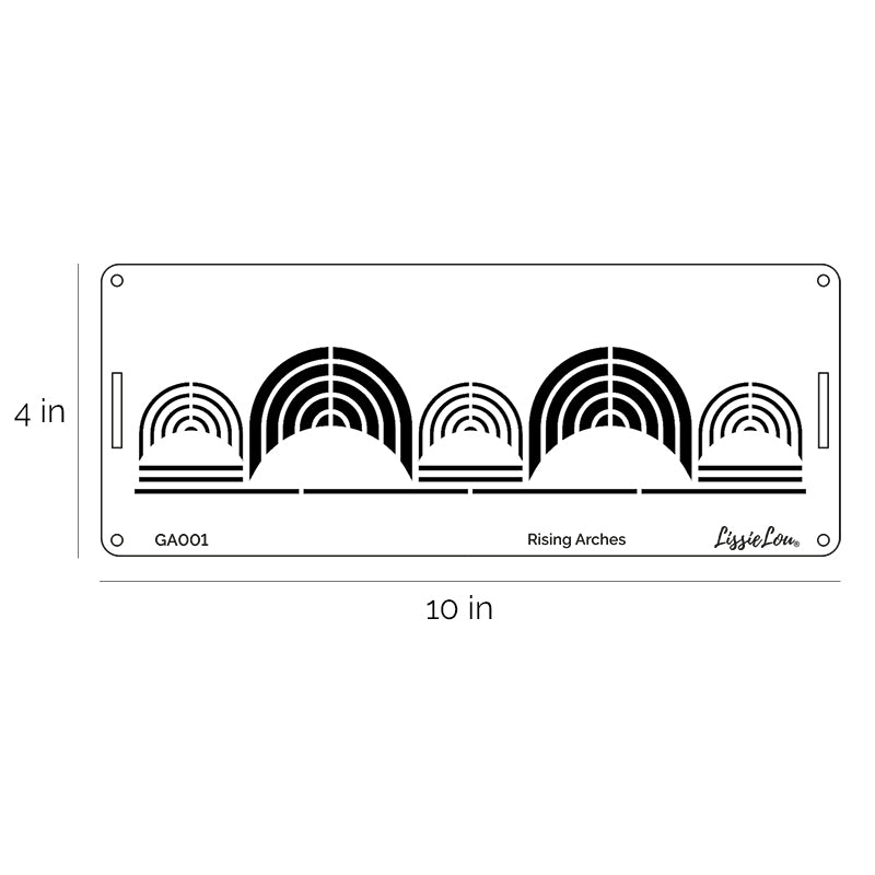 Rising Arches Cake Stencil - Border Design