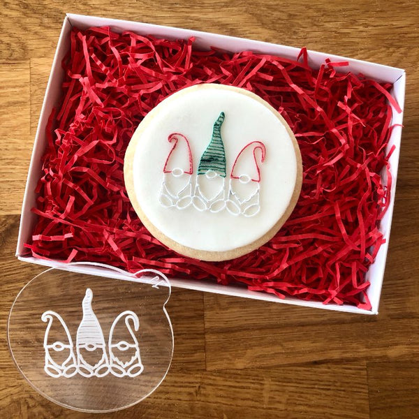 Christmas Gnomes Cookie Embosser
