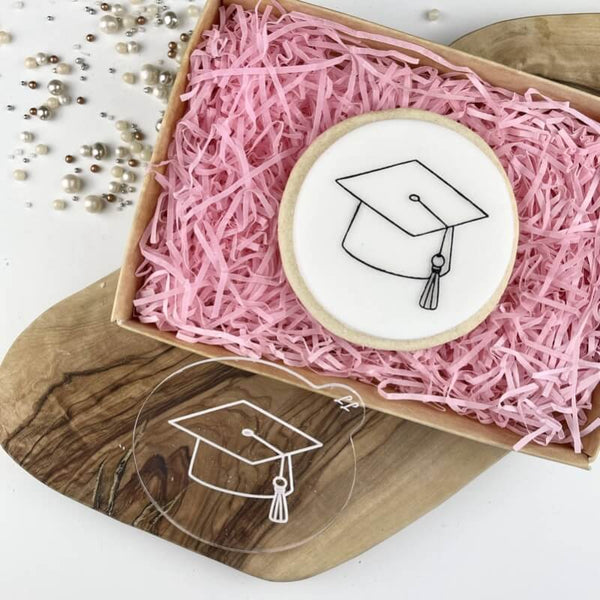 Graduation Hat Cookie Embosser LissieLou