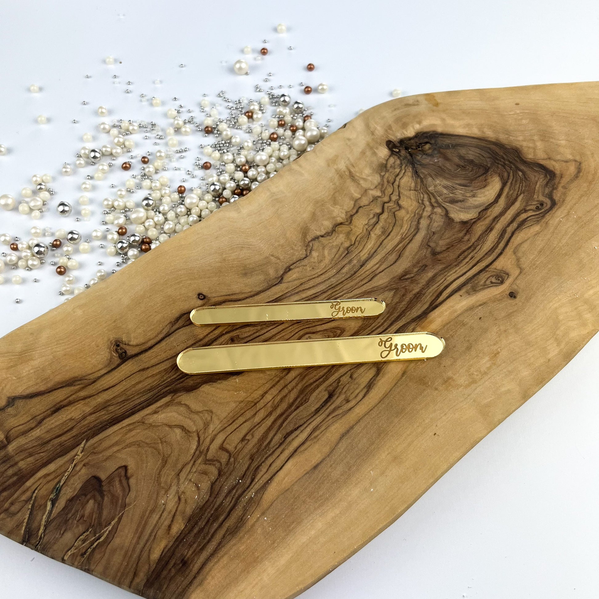 Groom Engraved Cakesicle Sticks