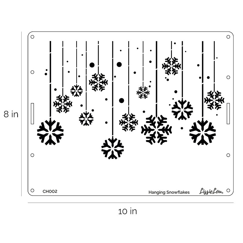 Hanging Snowflake Cake Stencil - Full Size Design