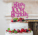 Happy 100th Birthday Cake Topper Glitter Card Hot Pink