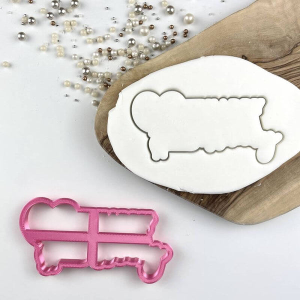 Swirls and Curls Happy Birthday in Two Font Cookie Cutter