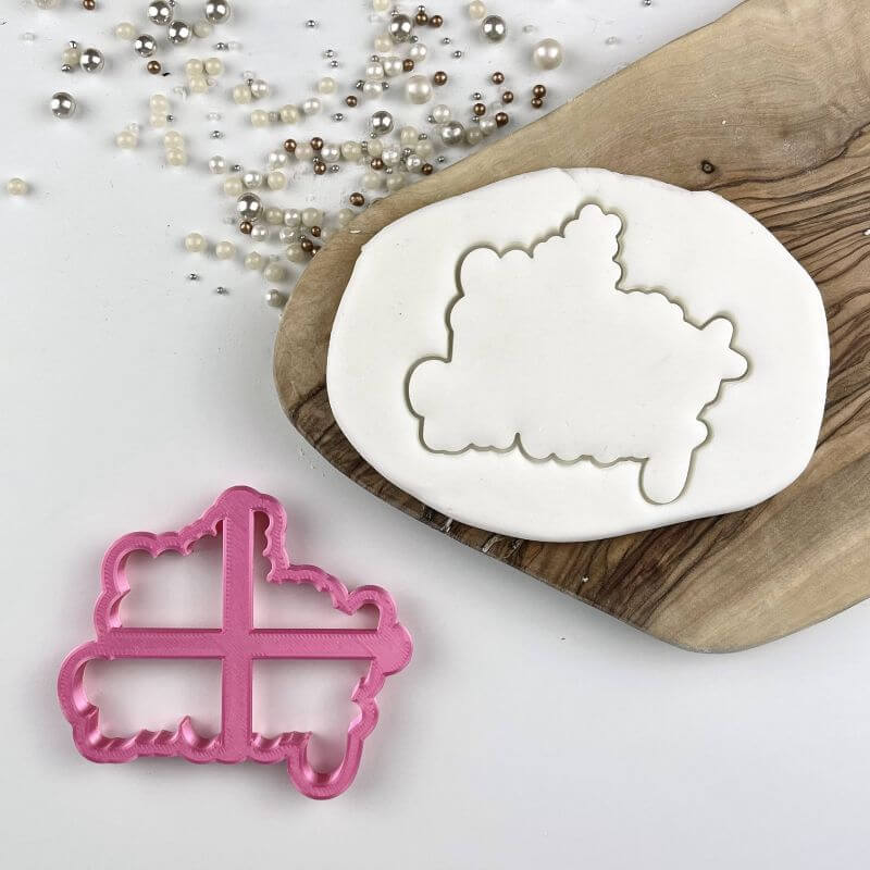 Happy Birthday with Stars Cookie Cutter