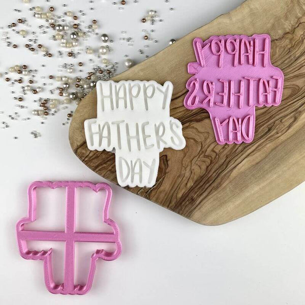 Happy Father's Day Style 1 Cookie Cutter and Stamp