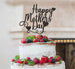 Happy Mother's Day Cake Topper Glitter Card Black