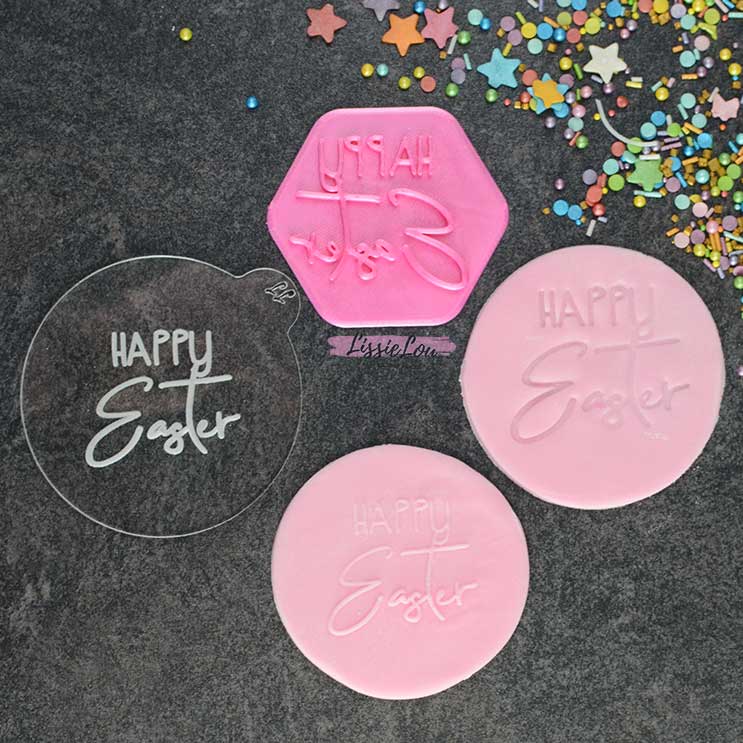 Happy Easter Cookie Embosser