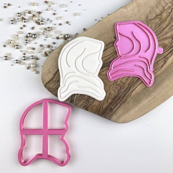 Hijabi Head Scarf Ramadan Cookie Cutter and Stamp
