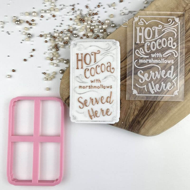 Hot Cocoa Christmas Cookie Cutter and Embosser by Luvelia