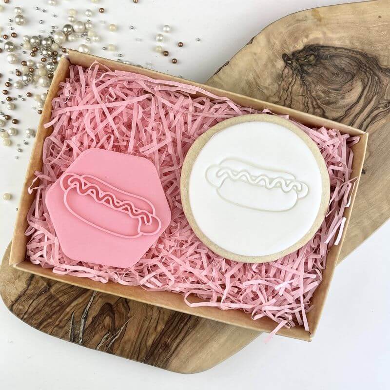 Hot Dog Food & Drink Cookie Stamp