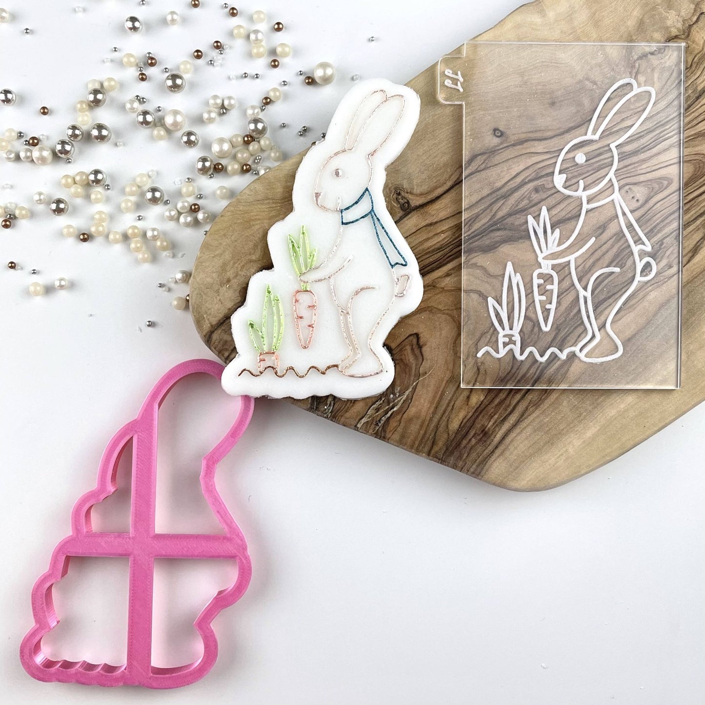 Humphrey Picking Carrots Cookie Cutter and Embosser