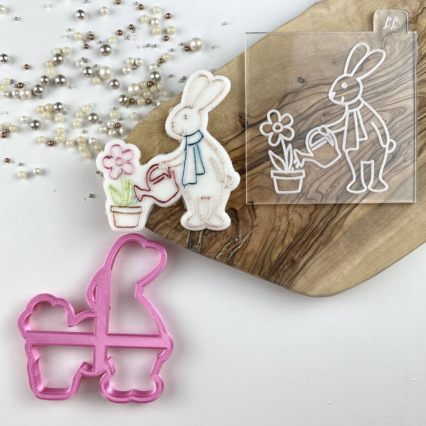 Humphrey Watering the Flowers Cookie Cutter and Embosser