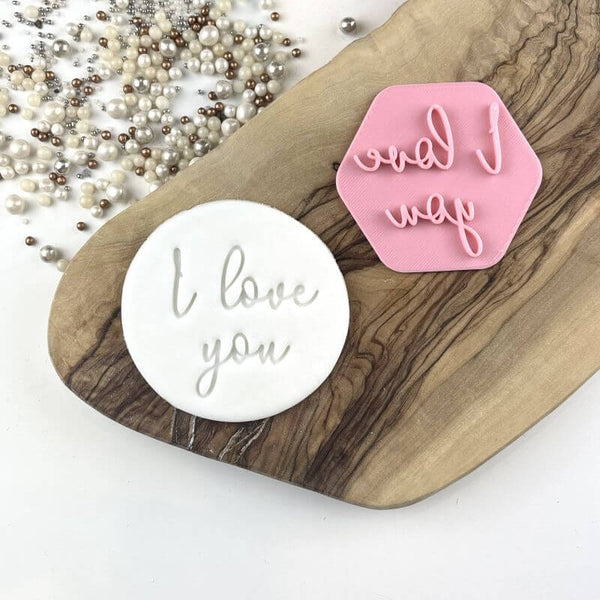 I Love You Style 2 Mother's Day Cookie Stamp