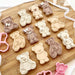Traditional Sitting Teddy Bear Cookie Cutter and Embosser