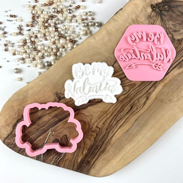 Mini Be My Valentine Cookie Cutter and Stamp