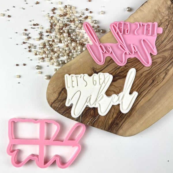 Let's Get Naked Valentine's Cookie Cutter and Stamp