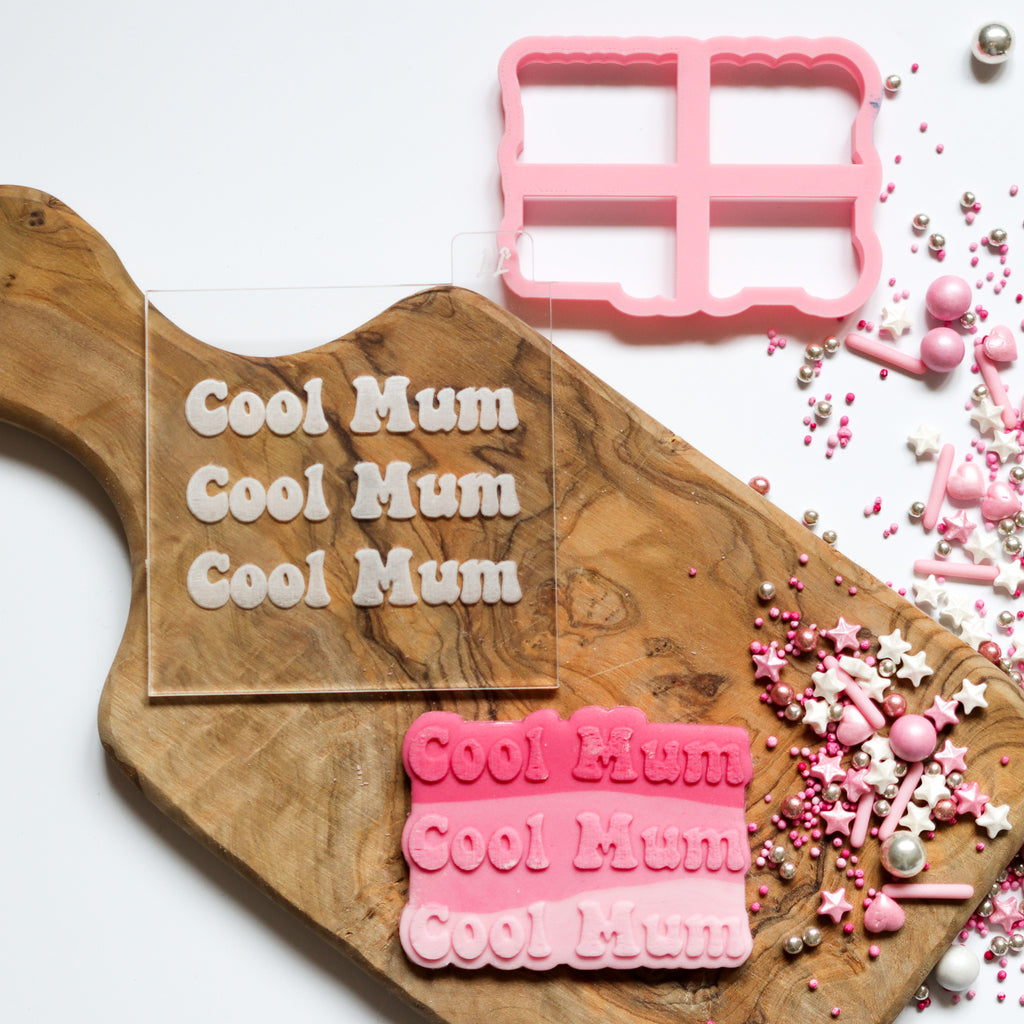 Cool Mum Mother's Day Cookie Cutter and Embosser