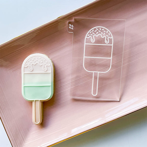 Ice Lolly Cookie Cutter and Embosser by Luvelia LissieLou