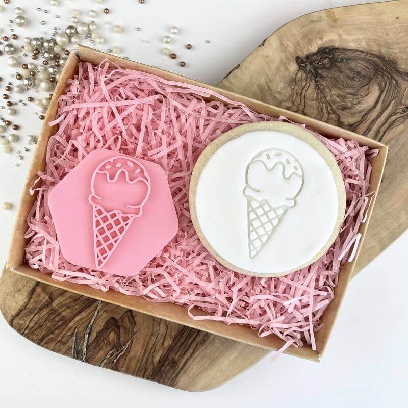 Ice Cream Food & Drink Cookie Stamp