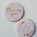 Love You with Heart Circle Cookie Embosser