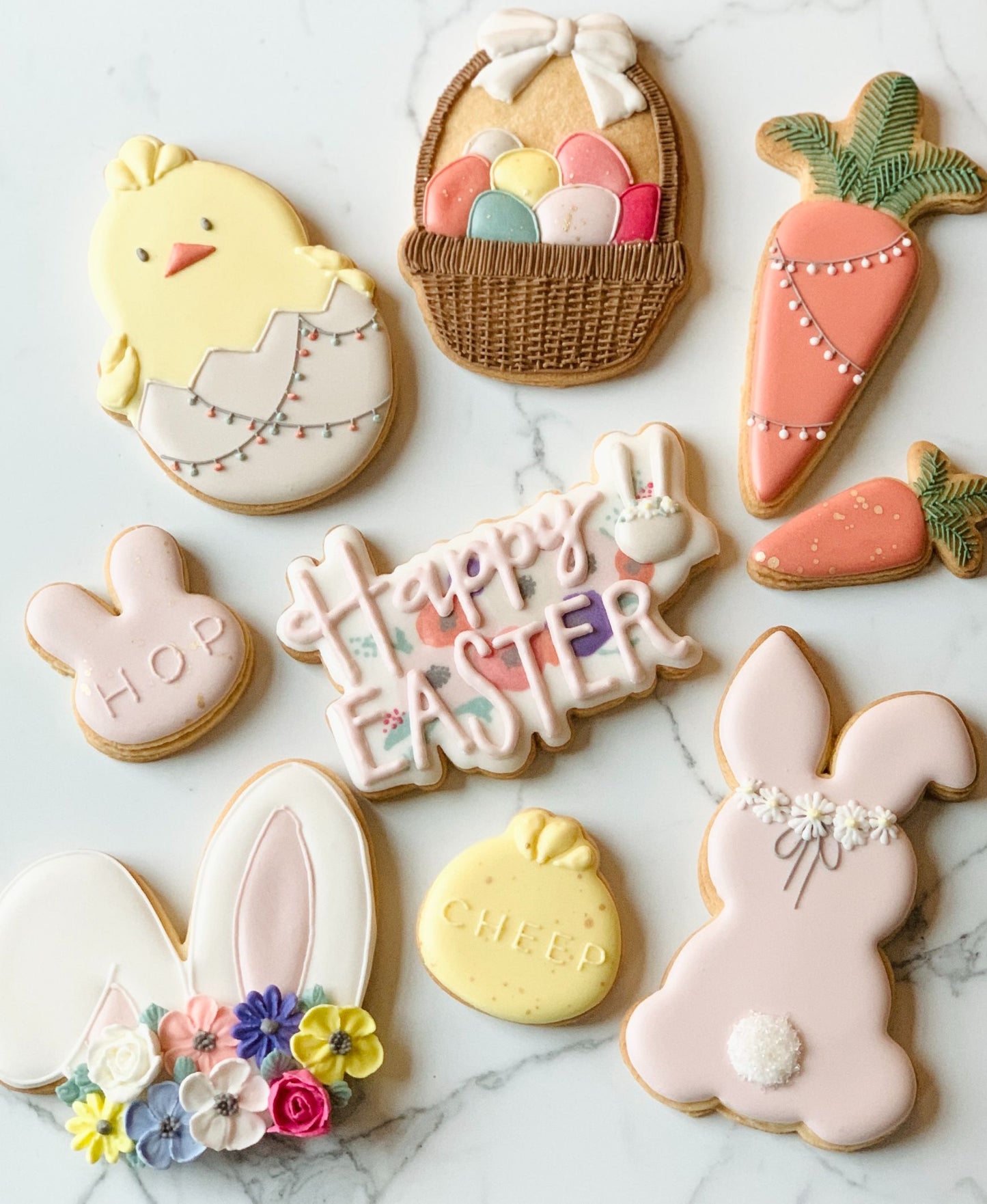 Happy Easter Style 2 with Rabbit Cookie Cutter