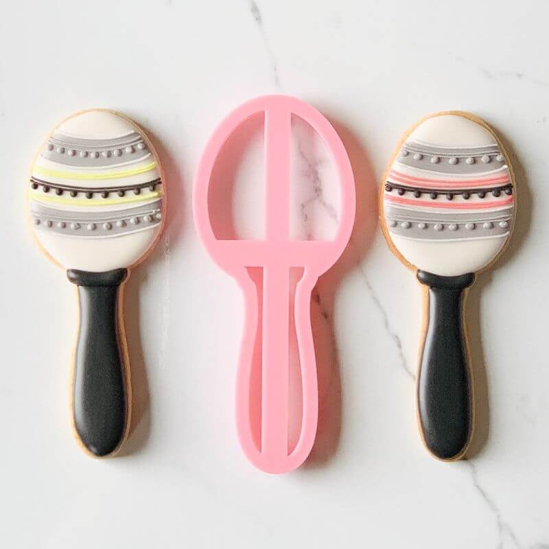 Maracas Fiesta Cookie Cutter and Embosser