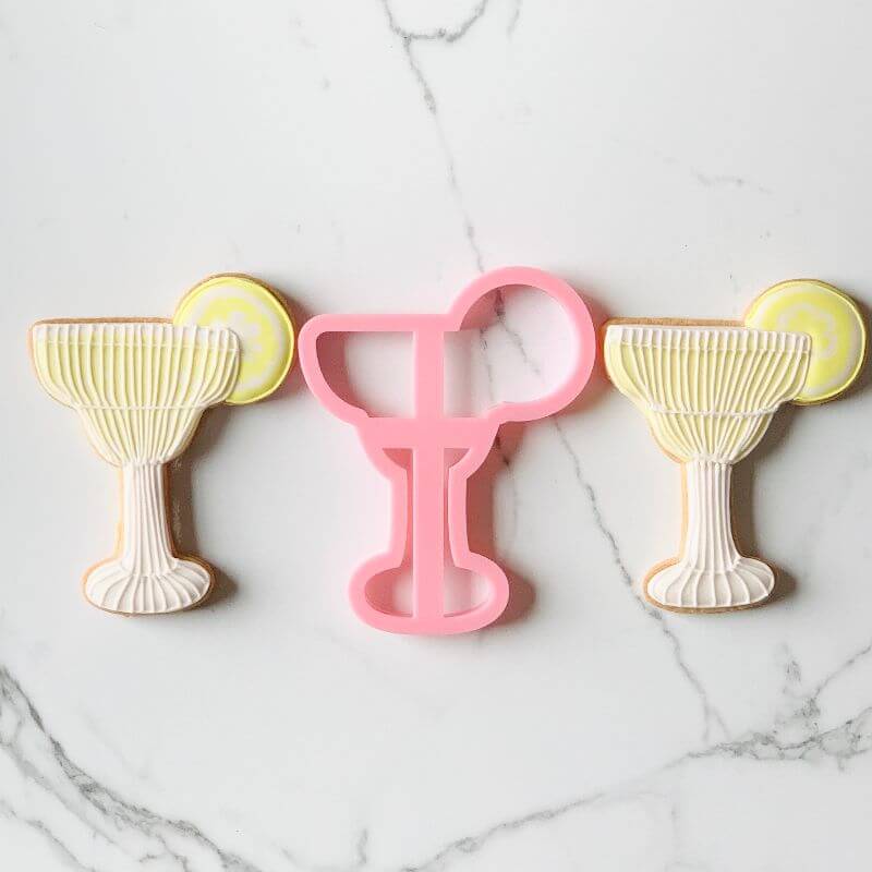 Cocktail Glass Fiesta Cookie Cutter and Embosser