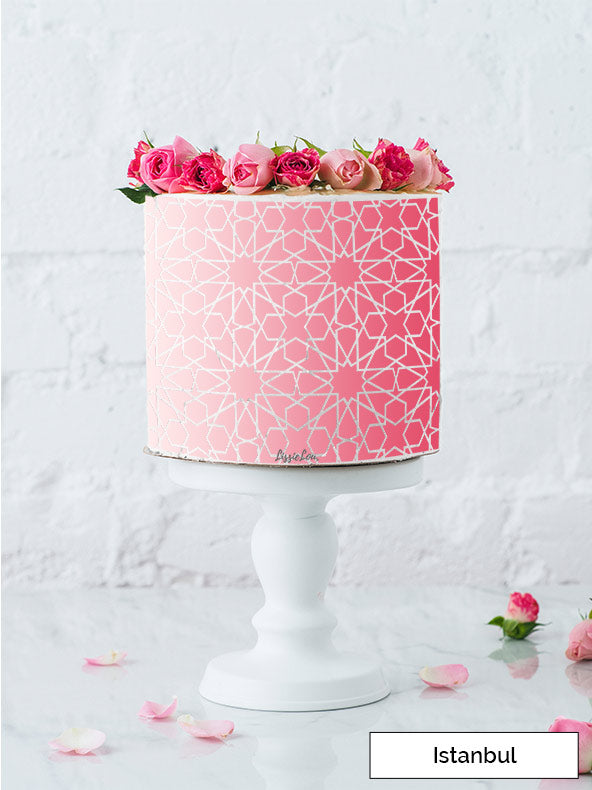 Istanbul Cake Stencil - Full Size Design