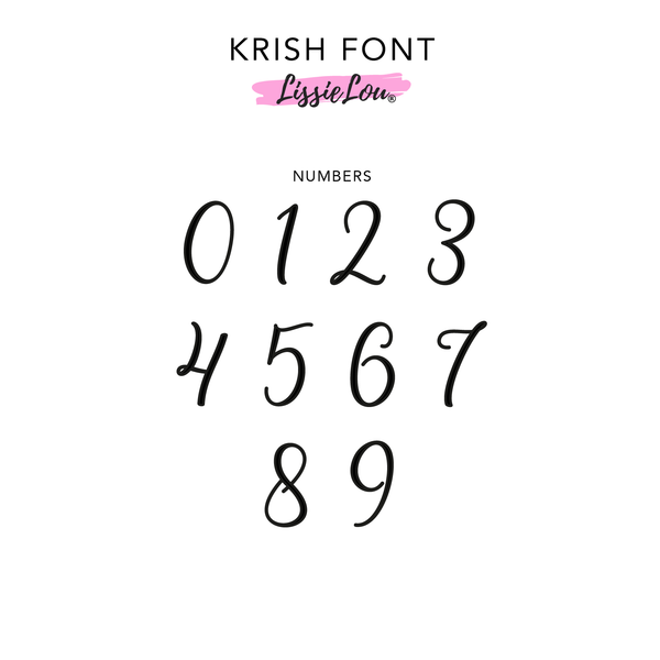 Krish Font Numbers Double Layer Cake Topper or Cake Motif Premium 3mm Acrylic or Birch Wood