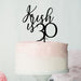 Krish is 30 Font Style Name Cake Topper Premium 3mm Acrylic or Birch Wood