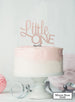Little One Baby Shower Cake Topper Premium 3mm Acrylic Mirror Rose Gold