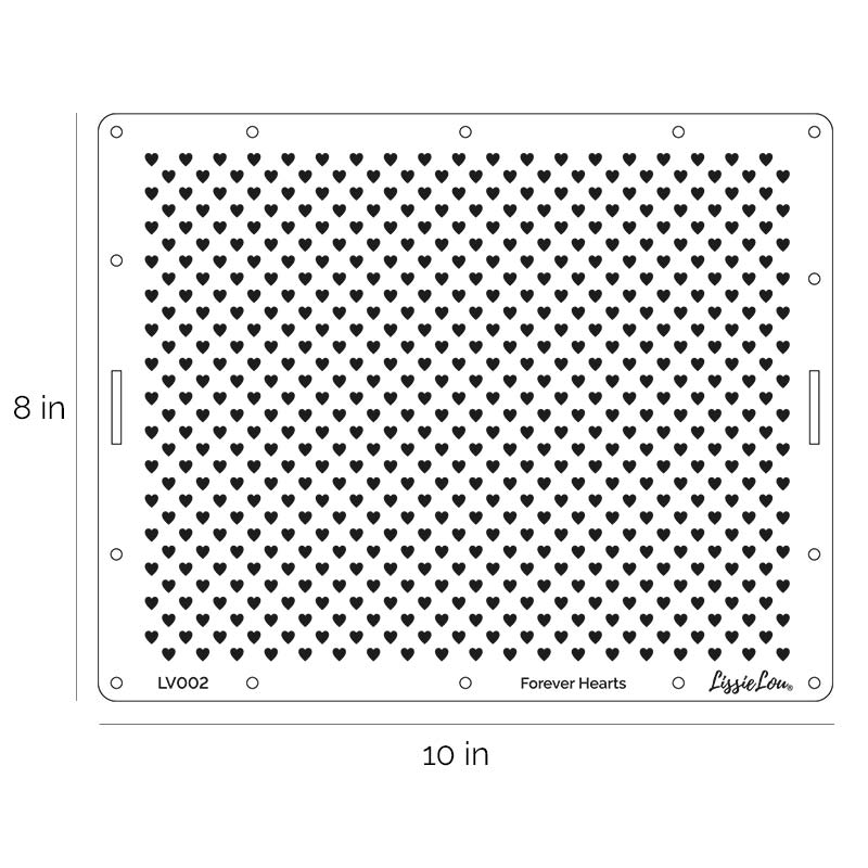 Forever Hearts Cake Stencil - Full Size Design