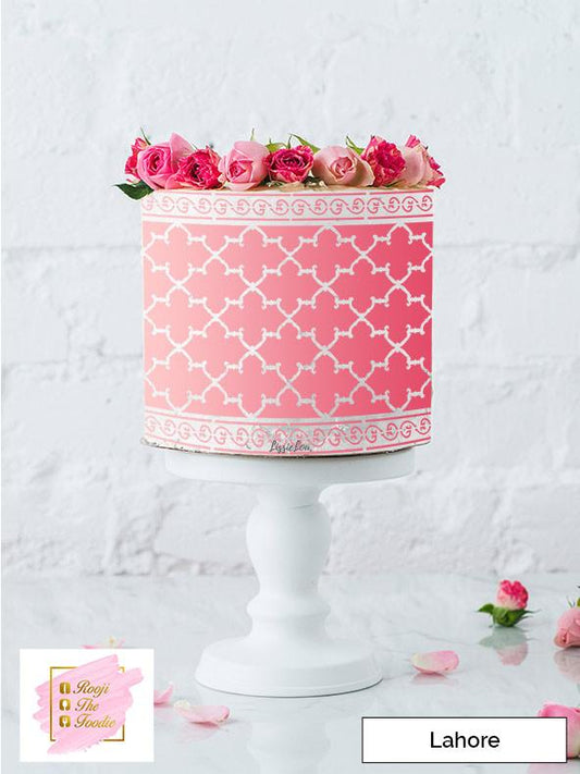 Lahore Cake Stencil - Full Size Design