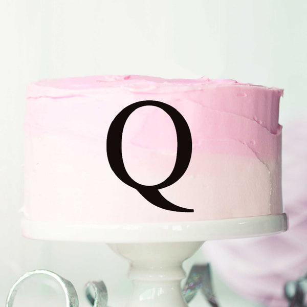 Letter Q Cake Motif